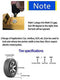 Homdox Wheel Lock Heavy-Duty Car Tire Steel Anti-Theft Wheel Clamp Lock for Auto Car Truck SUV ATV RV