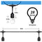 52 ft Outdoor String Lights Commercial Grade Weatherproof - 28pack 11W Incandescent Bulbs Included - UL Listed Heavy Duty - 24 Hanging Sockets - Perfect Patio Lights Bistro Market Cafe Lights