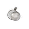 Miraclekoo 20 Set Silver Plated Round Bezel Pendant Trays with Glass Dome Tiles Cabochon 25 mm Blanks Cameo Bezel Cabochon Settings