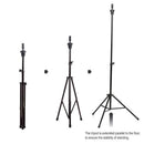 Borogo Wig Mannequin Head Tripod Stand with Carry Bag Hairdressing Training Head Holder for Cosmetology (A- Wig Tripod Stand)