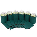 QualityPerfection 100 Black Party Drink Blank Can Coolers(12,25,50,100,200 Bulk Pack) Blank Beer,Soda Coolies Sleeves | Soft,Insulated Coolers | 30 Colors | Perfect For DIY Projects,Holidays,Events