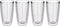 4-pack Insulated 16 Ounce Tumblers - Clear - Sweat Resistant - BPA-Free - Made in USA