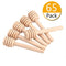 3 Inch mini wooden honey dipper sticks,honey Jar dispense drizzle honey and wedding party favors.(Pack of 65)