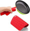 Premium Silicone Pot Holder,Trivets,Hot Mitts,Spoon Rest And Garlic Peeler Non Slip,Heat Resistant Hot Pads,Multipurpose Kitchen Tool. 7x7" Potholders(Set of 6) Non Slip,Dishwasher Safe,Durable.