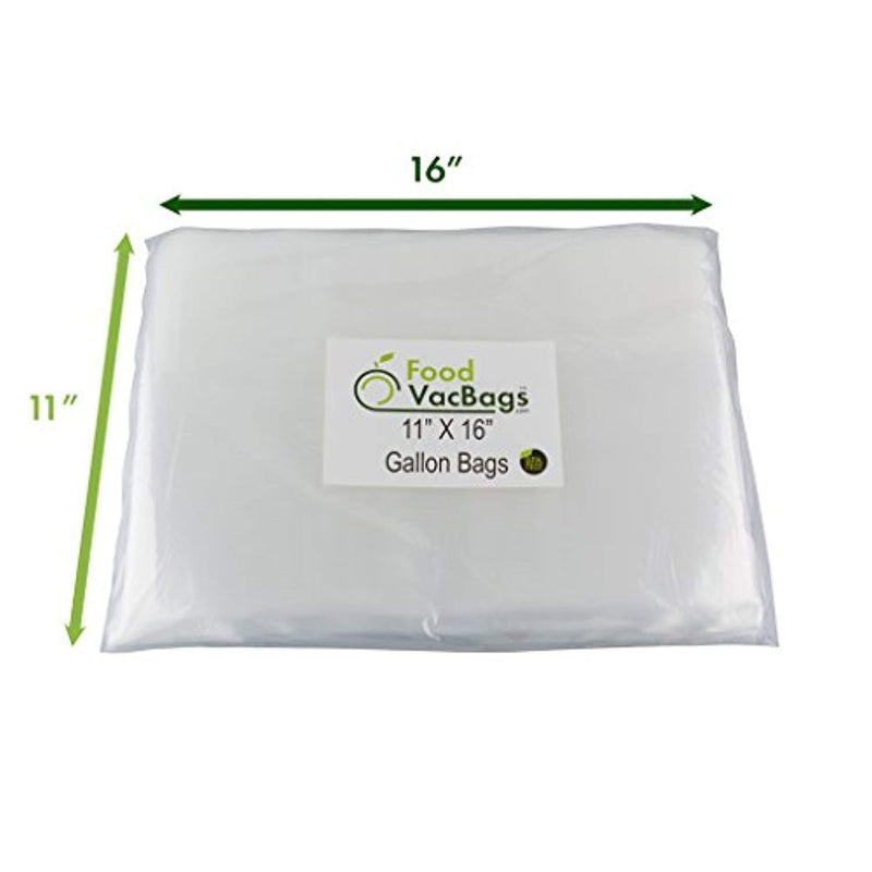 150 Combo FoodVacBags Vacuum Seal Bags - 3 sizes! 50 Pint, 50 Quart and 50 Gallon, 4 MIL, Commercial Grade, Sous Vide, No BPA, Boil, Microwave & Freezer Safe