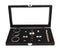 JackCubeDesign Jewelry Ring Display Organizer Storage Box Case Tray Holder with 72 Slot Ring Display(Black, Inside Black Velvet, 14.7 x 8.3 x 1.97 inches)- :MK248A