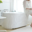 8 Pack Ultra Large Disposable Plastic Bathtub Bag Cover Liner for Salon, Household and Hotel Bath Tubs - 86 x 47 inches
