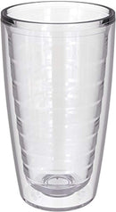 4-pack Insulated 16 Ounce Tumblers - Clear - Sweat Resistant - BPA-Free - Made in USA