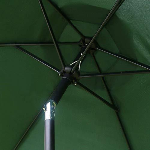 Sunnyglade 7.5' Patio Umbrella Outdoor Table Market Umbrella with Push Button Tilt/Crank, 6 Ribs (Tan)