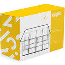 Clear Supplies Utensil Caddy Organizer - 5 compartment acrylic plastic storage container! Perfect holder for any Kitchen office or play room can fit markers pens pencils makeup and other accessories!