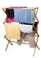 Home-it Clothes Drying Rack Bamboo Wooden Clothes Rack Super Quality Cloth Drying Stand