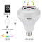 Texsens LED Light Bulb with Integrated Bluetooth Speaker, 6W E26 RGB Changing Lamp Wireless Stereo Audio with 24 Keys Remote Control