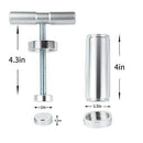 G-Leaf 5.5 inch T Press Pollen Tool Heavy Duty Metal Shape Brass Cylinder Buds