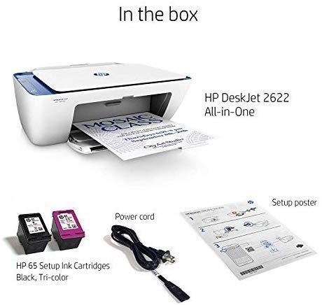 HP DeskJet 2622 All-in-One Compact Printer (Blue) (V1N07A)