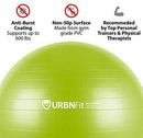 URBNFit Exercise Ball (Multiple Sizes) for Fitness, Stability, Balance & Yoga - Workout Guide & Quick Pump Included - Anti Burst Professional Quality Design