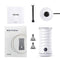 Milk Frother Miroco Electric Milk Steamer Automatic Soft Foam Maker Cold Hot Milk Warmer Silent Operation for Cappuccino, Latte, Coffee White