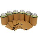 QualityPerfection 100 Black Party Drink Blank Can Coolers(12,25,50,100,200 Bulk Pack) Blank Beer,Soda Coolies Sleeves | Soft,Insulated Coolers | 30 Colors | Perfect For DIY Projects,Holidays,Events