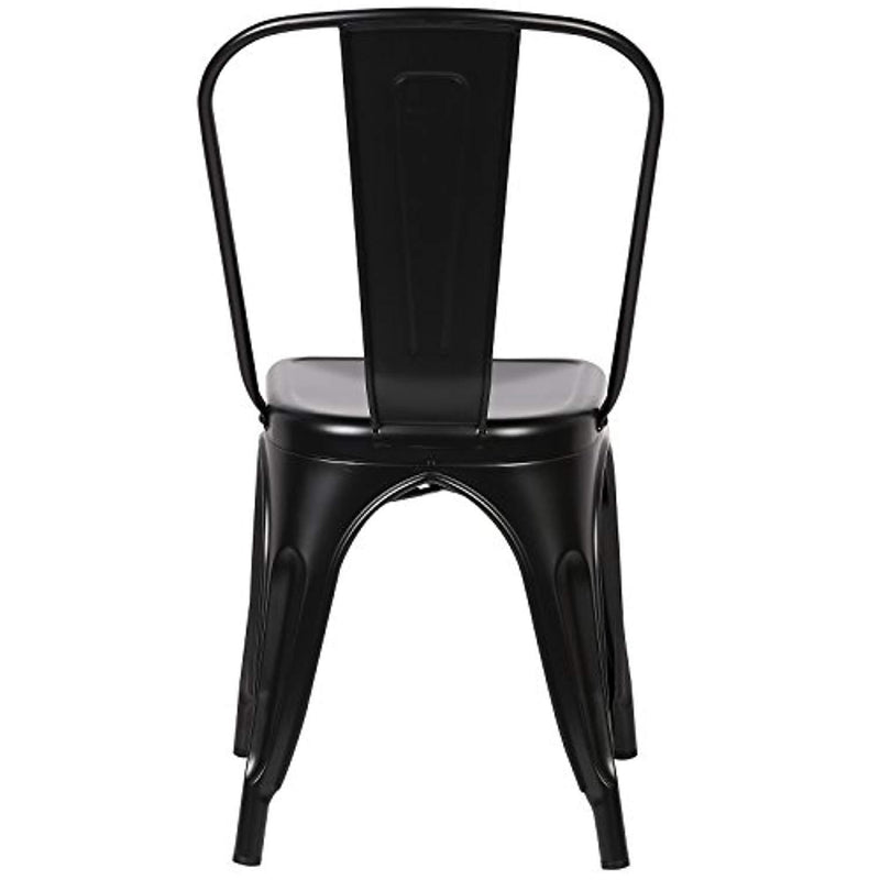 POLY & BARK EM-112-BLK-X4 Trattoria Side Chair in Black (Set of 4)
