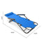 Apelila Set of 2 Folding Zero Gravity Lounge Beach Patio Chairs Outdoor Sunlounger Camping Hiking Recliner (Blue)
