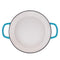 Enameled Cast Iron Casserole Braiser - Pan with Cover, 3.8-Quart, Marine Blue