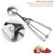 3 Stainless Steel Ice Cream Scoops with Trigger, Melon Baller Set for Fruits, Vegetable, Meat, Cake, Large, Medium, Small Size (3 packs)