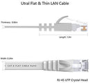 Lovicool Cat 6 Ethernet Patch Cable 100 ft Black, 4-Pair UTP Flat Networking Patch LAN Cable Ethernet Cords Network Wire Speed up to 250MHz with RJ45 Connectors 30m