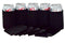 QualityPerfection 100 Black Party Drink Blank Can Coolers(12,25,50,100,200 Bulk Pack) Blank Beer,Soda Coolies Sleeves | Soft,Insulated Coolers | 30 Colors | Perfect For DIY Projects,Holidays,Events