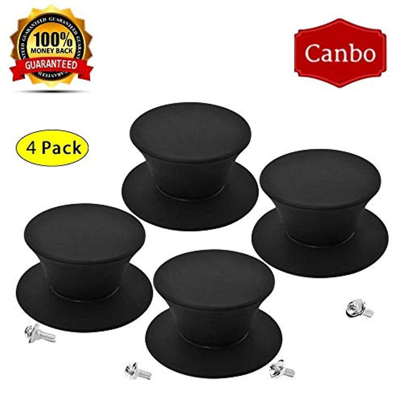 Pot Lid Knob Silicone Knob Pot Lid Handle Cover Plastic Kitchen Cookware Pot Knob Pan Lid Handle Universal Kitchen Replacement 4 Pcs