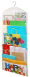 Gift Bag Organizer - Storage for Gift Bags, Bows, Ribbon and More - Organize Your Closet with this Hanging Bag & Box to Have Organization with Clear Pockets by Jokari