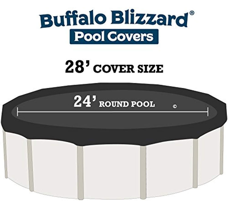 24' Round DELUXE PLUS Above Ground Swimming Pool Winter Cover 10 Year Limited Warranty by Buffalo Blizzard