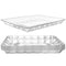 Plastic Serving Trays – Serving Platters | 12 Pack, 9"X13" | Rectangular Disposable Party Platters and Trays | Clear Disposable Serving Trays for Parties | Party Serving Trays and Platters
