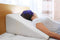 Cushy Form Bed Wedge Pillow with Memory Foam Top by Best for Sleeping, Reading, Rest or Elevation - Breathable and Washable Cover (12 Inch Wedge, White)