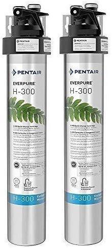 Everpure H-300 Drinking Water Filter System (EV9270-76). Quick Change Cartridge System. Commercial Grade Water Filtration and Lead Reduction