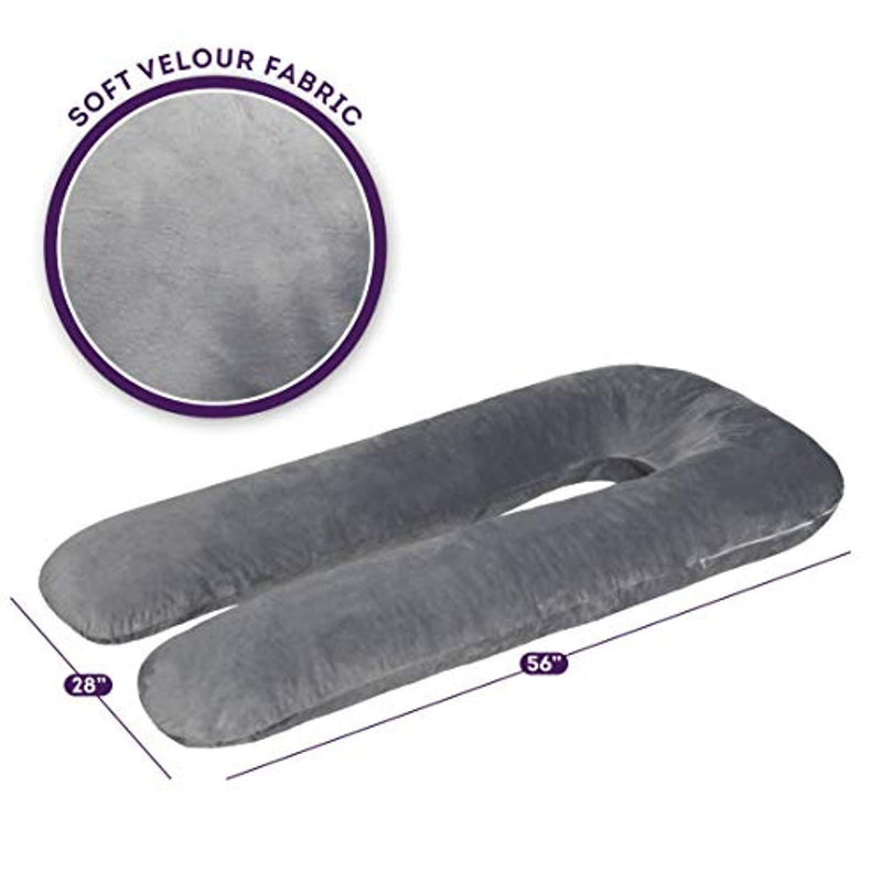 Milliard U Shaped Body Pillow Memory Foam Comfort for Sleeping, for Pregnancy and Maternity Use