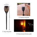 Otdair Solar Torch Lights Waterproof Flickering Flame Solar Torches Dancing Flames Landscape Decoration Lighting Dusk to Dawn Outdoor Security Path Light for Garden Patio Driveway (4 Packs)