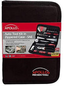 Apollo Tools DT9774 SAE Auto Tool Kit with Zippered Case, 56-Piece