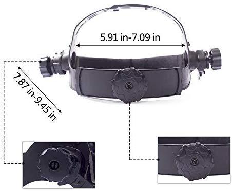 Large Viewing Screen 3.9"X2.4" True Color Solar Power Auto Darkening Welding Helmet, 4 Arc Sensor Wide Shade 4/5-9/9-13 for TIG MIG Arc Weld Grinding Welder Mask Robot Design