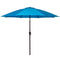 Sundale Outdoor 9 Feet Aluminum Market Umbrella Table Umbrella with Crank and Push Button Tilt for Patio, Garden, Deck, Backyard, Pool, 8 Fiberglass Ribs, 100% Polyester Canopy (Black)