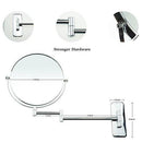 Lansi Makeup Mirror 10X Magnifying Wall Mount Double-Sided Vanity Decoration, Round, 8 Inch, Chrome Finished