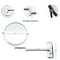 Lansi Makeup Mirror 10X Magnifying Wall Mount Double-Sided Vanity Decoration, Round, 8 Inch, Chrome Finished