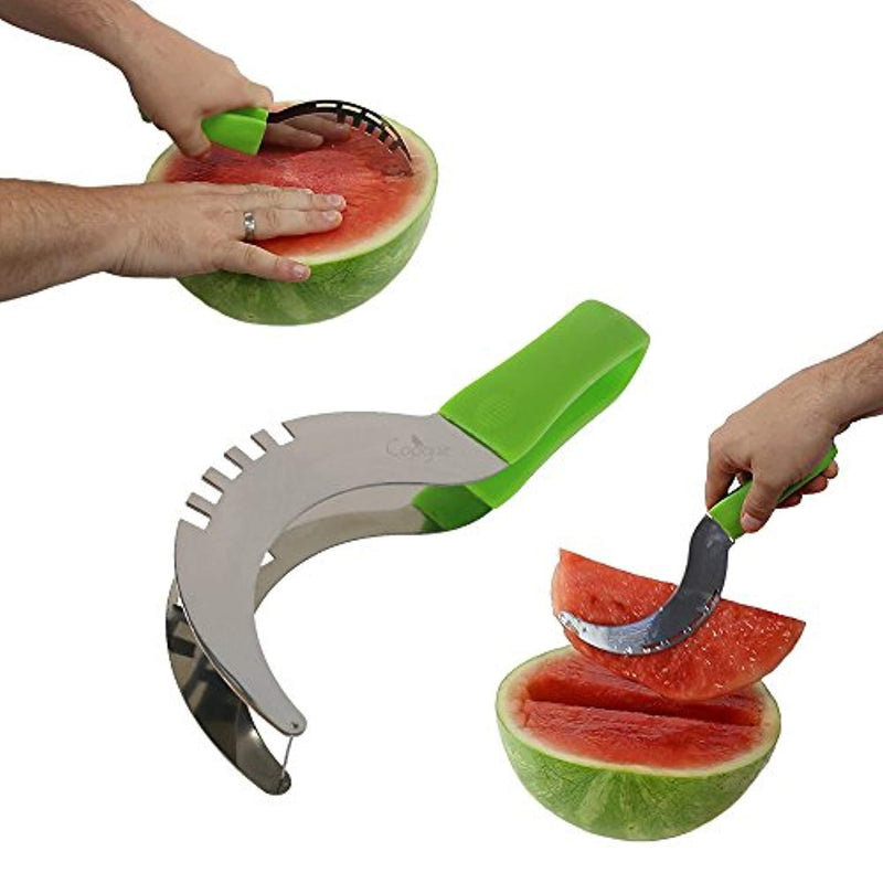 #1 Fruit Slicer Set of 5 by Coogue VALUE PACK: Pineapple Corer, Watermelon Slicer, Avocado Slicer, Banana Slicer, Orange Peeler. Enjoy your cutter knife tools a kitchen gadget to have fun with!