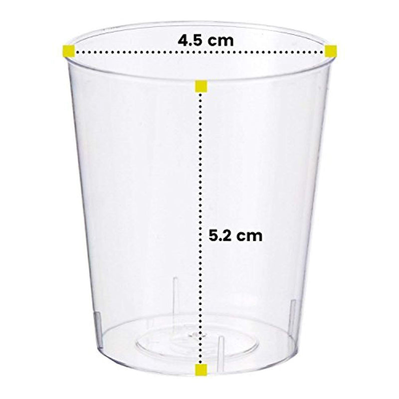 500 Disposable Hard Plastic Shot Glasses, 2oz(60ml) - Crystal Clear, Heavy Duty, Shatterproof & Reusable Shot Cups - for Shots, Vodka Jelly, Weddings, Dinners, Christmas, New Year - 100% Recyclable