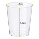 250 Disposable Hard Plastic Shot Glasses, 2oz(60ml) - Crystal Clear, Heavy Duty, Shatterproof & Reusable Shot Cups - for Shots, Vodka Jelly, Weddings, Dinners, Christmas, New Year - 100% Recyclable