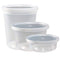 DuraHome Food Storage Containers with Lids 8oz, 16oz, 32oz Freezer Deli Cups Combo Pack, 44 Sets BPA-Free Leakproof Round Clear Takeout Container Meal Prep Microwavable (44 Sets - Mixed sizes)