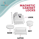 Magnetic Child Safety Cabinet Locks - 20 Lock + 3 Key for Baby Proofing Cabinets, Drawers and Locking Cupboard, Easy Install for Toddler and Childproof with Adhesive Latch,...