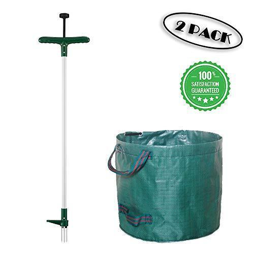 Walensee Stand Up Weeder and Weed Remover Tool, Stand up Manual Weeder Hand Tool with 3 Claws, Stainless Steel and High Strength Foot Pedal, Weed Puller (1 Pack (Stand Up Weeder))