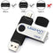 LEIZHAN OTG 32GB USB Flash Drive USB 2.0 Micro USB Pen Drive Memory Stick u Disk (Blue)