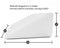 Cushy Form Bed Wedge Pillow with Memory Foam Top by Best for Sleeping, Reading, Rest or Elevation - Breathable and Washable Cover (12 Inch Wedge, White)