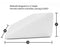Cushy Form Bed Wedge Pillow with Memory Foam Top - Best for Sleeping, Reading, Rest or Elevation - Breathable and Washable Cover (12 Inch Wedge, White)
