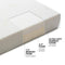 Milliard 6-Inch Memory Foam Tri-fold Mattress with Ultra Soft Removable Cover with Non-Slip Bottom - Full